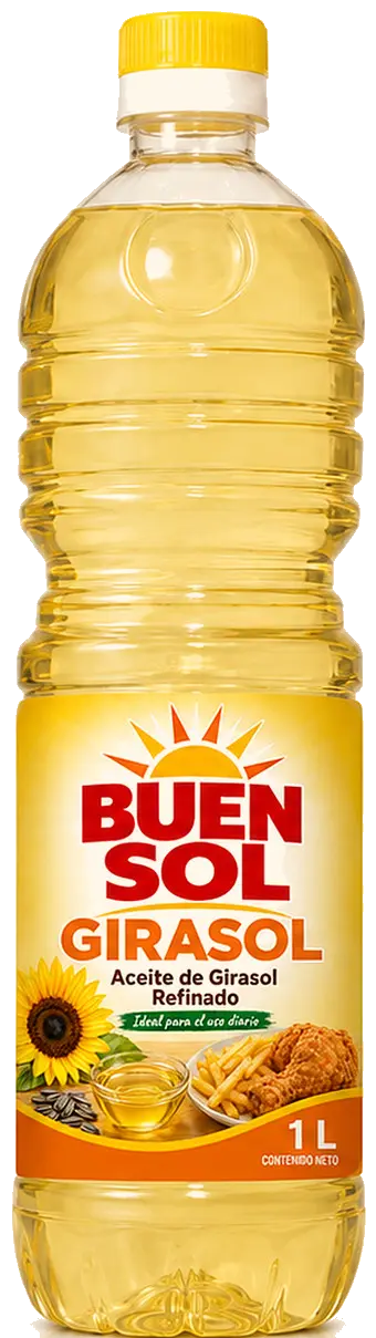 BUEN SOL — Aceite de Girasol, botella de 1 L
